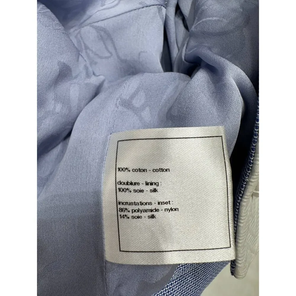 Chanel Blue Dress with Cape – Spring 2013 Collection – Sz. 36